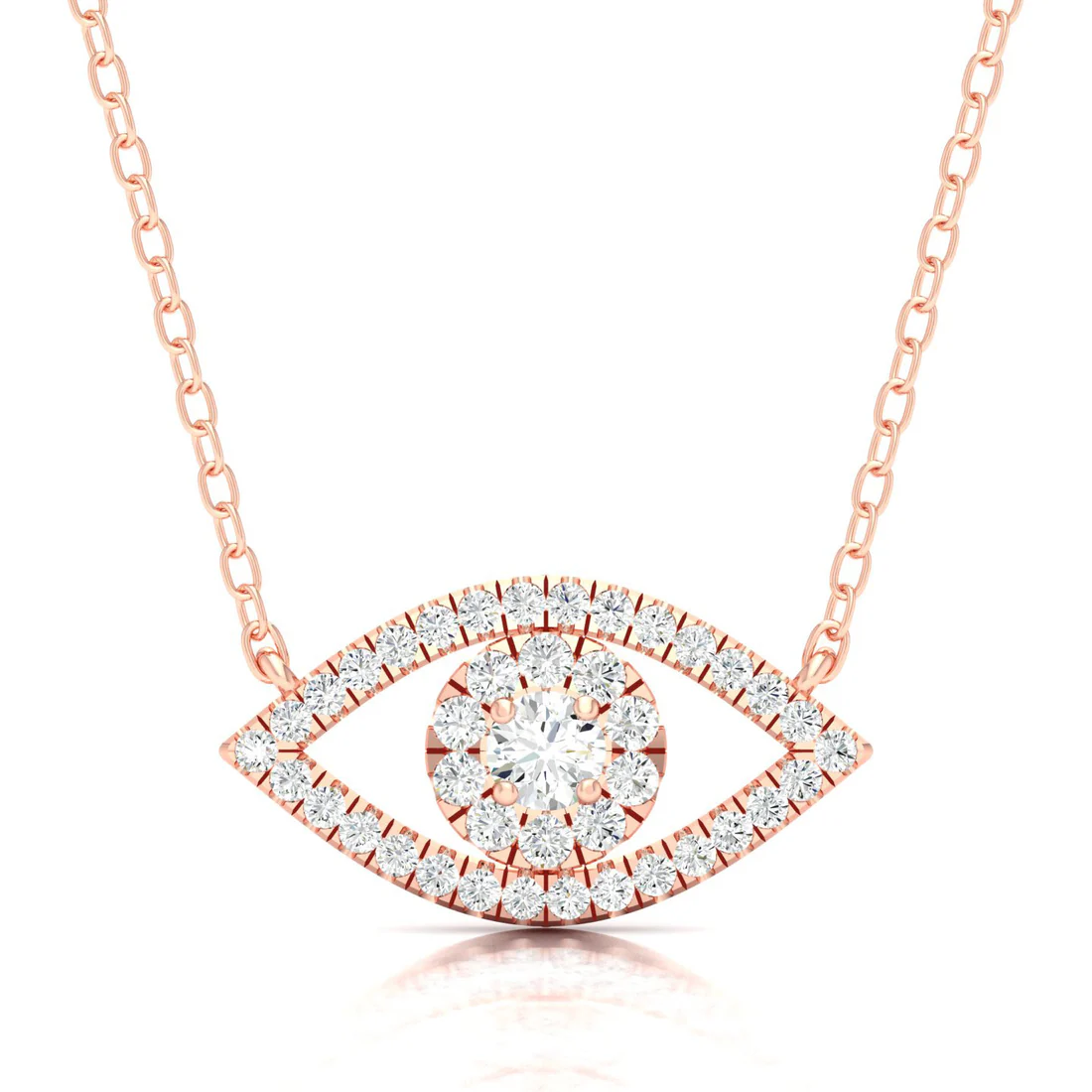 0.30 CTW Lab Grown Diamond Evil Eye Pendant