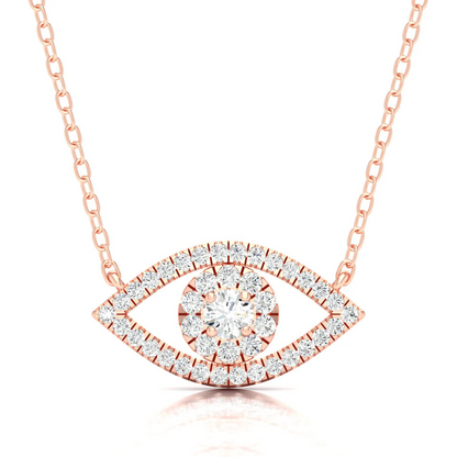 0.30 CTW Lab Grown Diamond Evil Eye Pendant