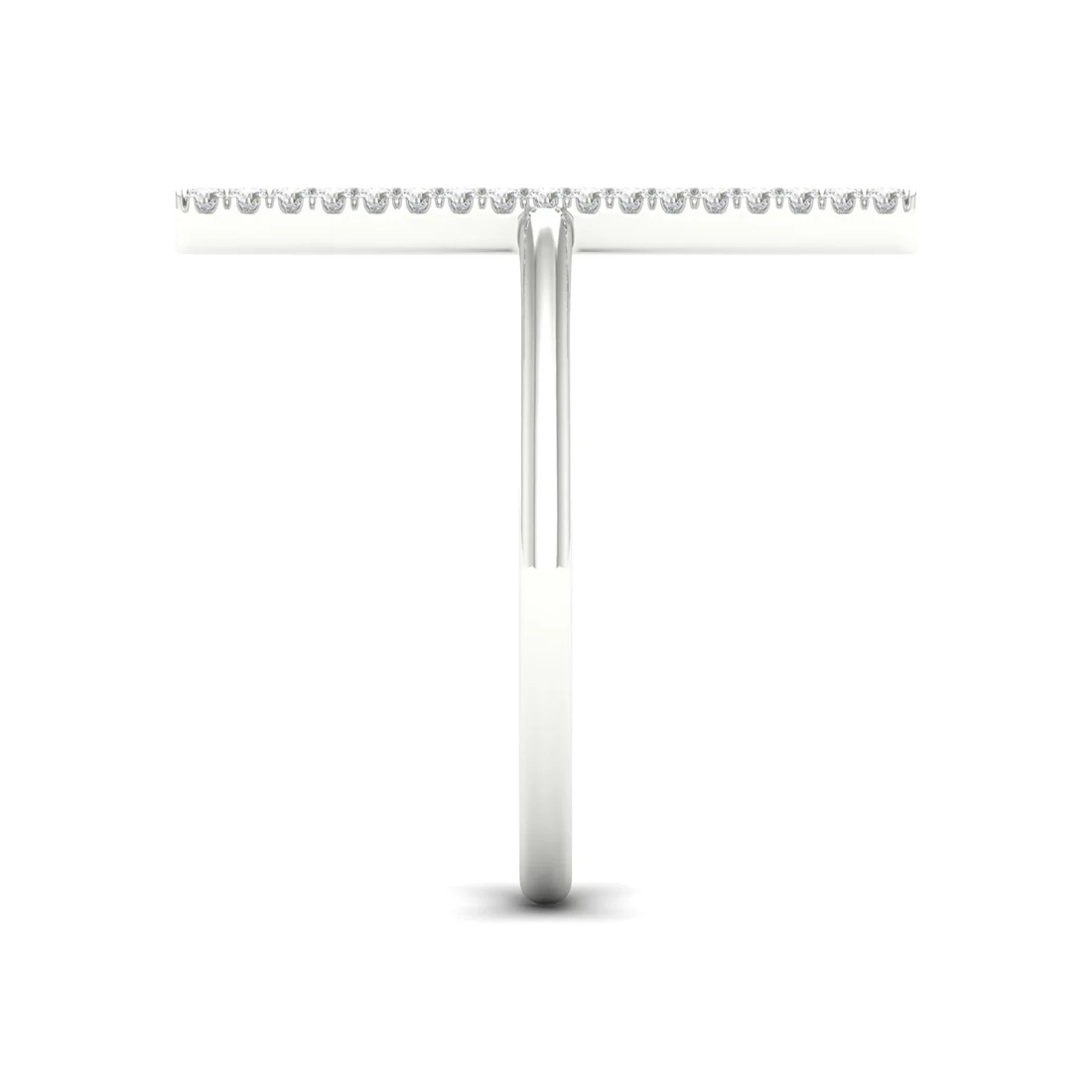 0.16Ctw Lab Grown Diamond Double Line Wedding Band