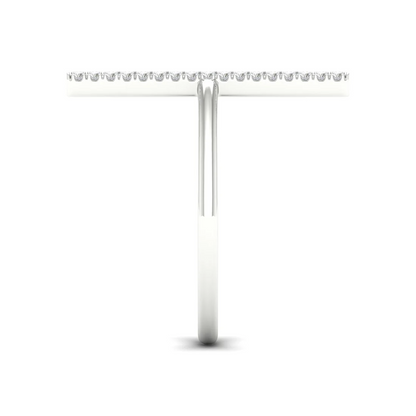 0.16Ctw Lab Grown Diamond Double Line Wedding Band