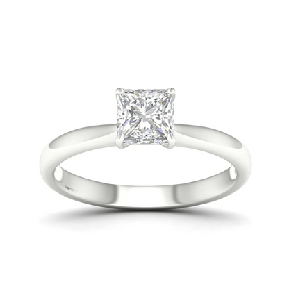 1 CTW Classic Princess Cut Lab Grown Diamond Ring