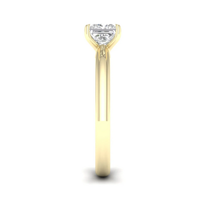 1 CTW Classic Princess Cut Lab Grown Diamond Ring