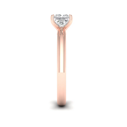 1 CTW Classic Princess Cut Lab Grown Diamond Ring
