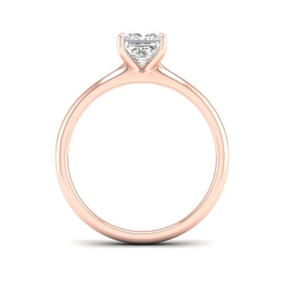 1 CTW Classic Princess Cut Lab Grown Diamond Ring