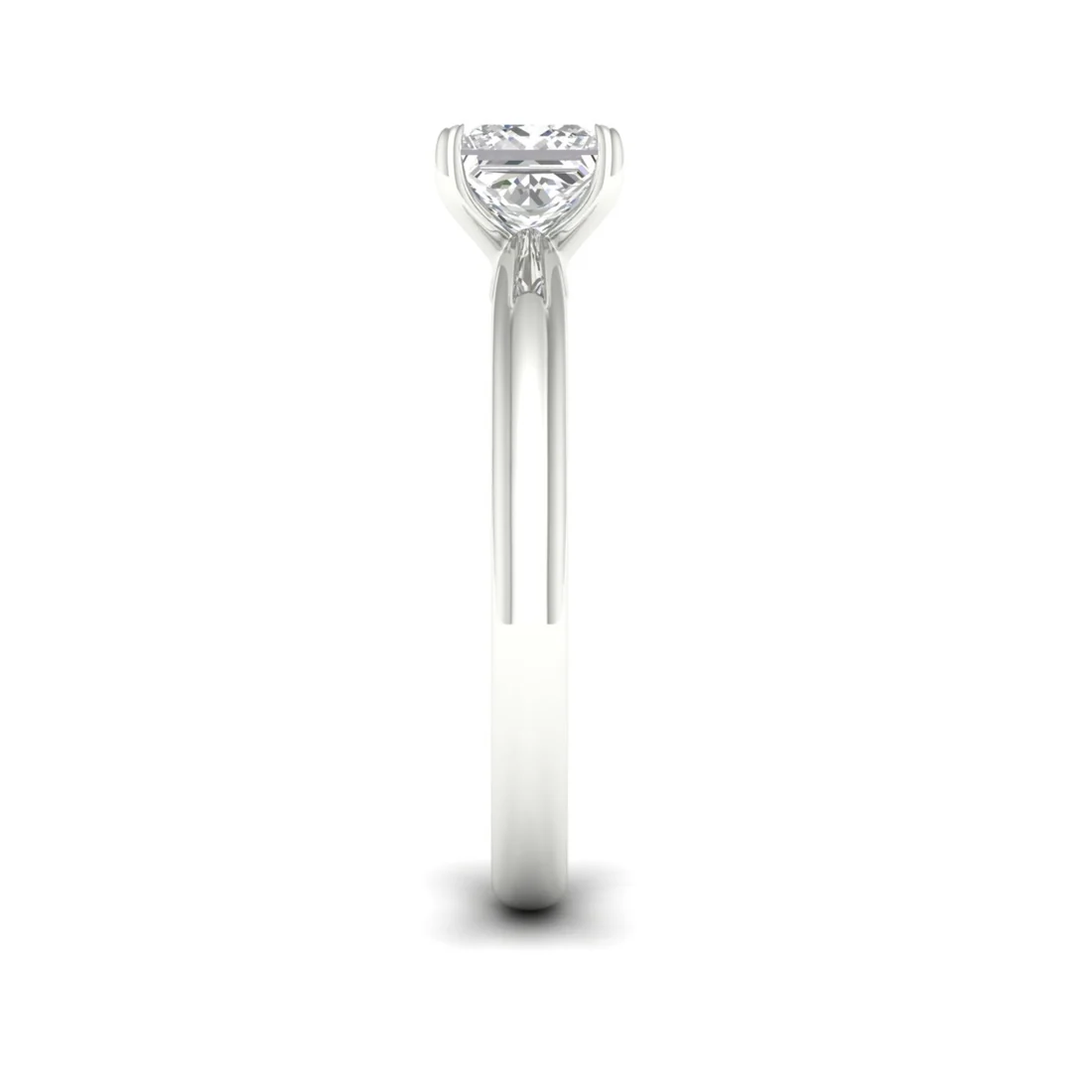 1 CTW Classic Princess Cut Lab Grown Diamond Ring