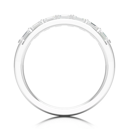 0.70Ctw Lab Grown Diamond baguette Stack Wedding Band