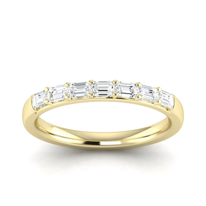 0.70Ctw Lab Grown Diamond baguette Stack Wedding Band