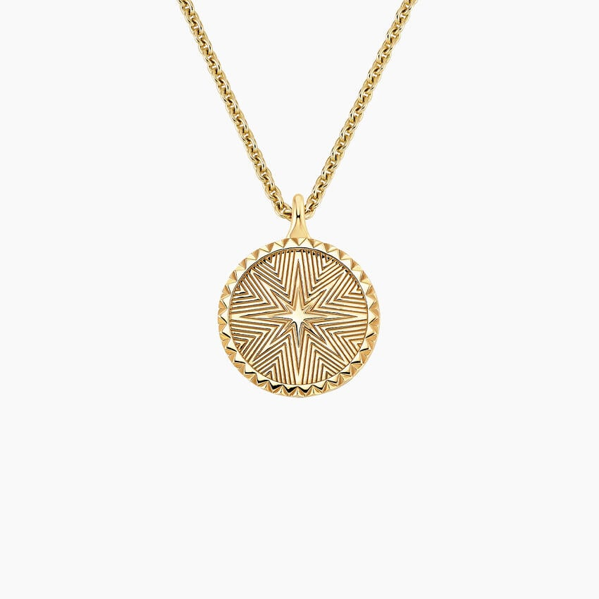 Lab Grown Diamond Mini Star Medallion Pendant