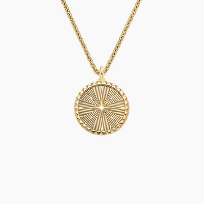 Lab Grown Diamond Mini Star Medallion Pendant