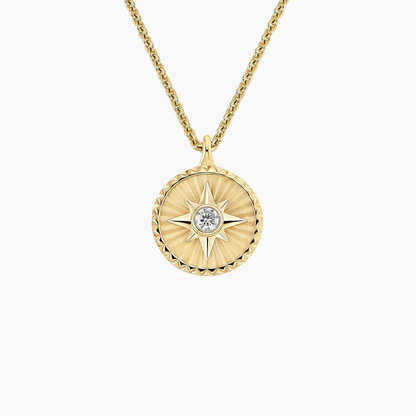 Lab Grown Diamond Mini Star Medallion Pendant