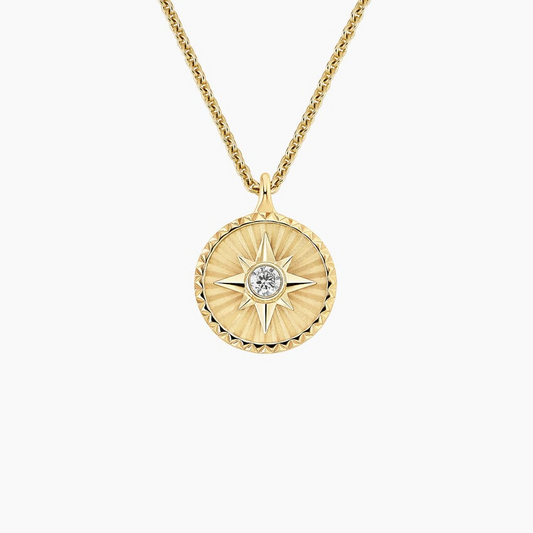 Lab Grown Diamond Mini Star Medallion Pendant