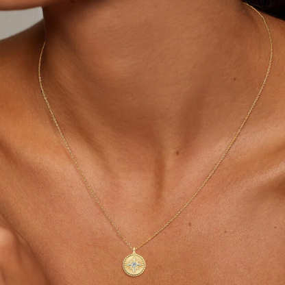 Lab Grown Diamond Mini Star Medallion Pendant