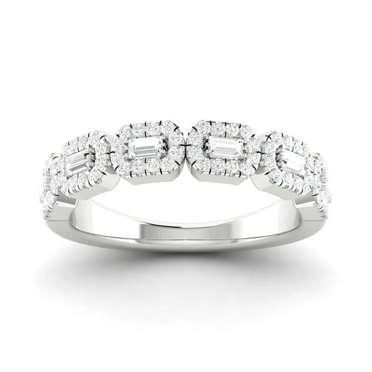 0.50Ctw Lab Grown Diamond Stackable Wedding Band