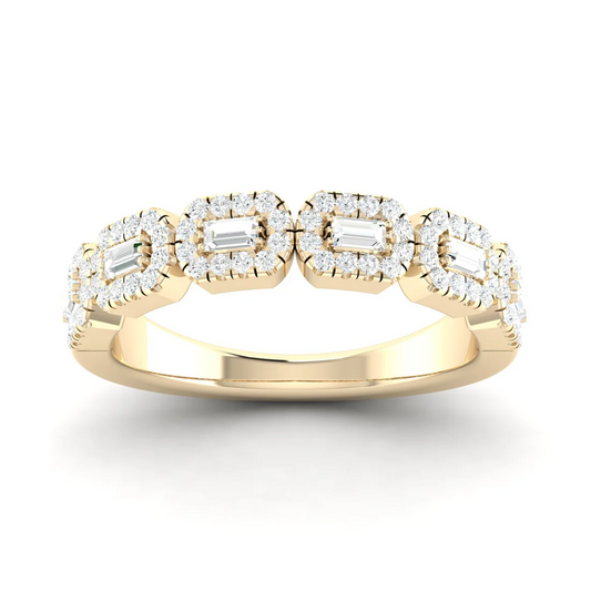 0.50Ctw Lab Grown Diamond Stackable Wedding Band