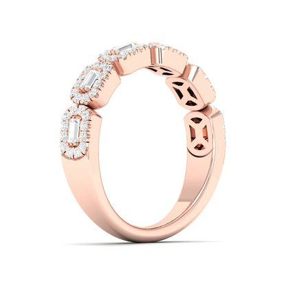 0.50Ctw Lab Grown Diamond Stackable Wedding Band