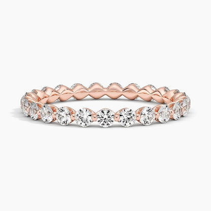 1 CTW Full Eternity Lab Grown Diamond 14k Gold Wedding Band