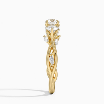 1/2CT Round Lab Grown Diamond Three Stone Ring