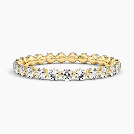 1 CTW Full Eternity Lab Grown Diamond 14k Gold Wedding Band