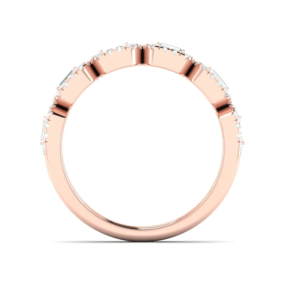 0.50Ctw Lab Grown Diamond Stackable Wedding Band