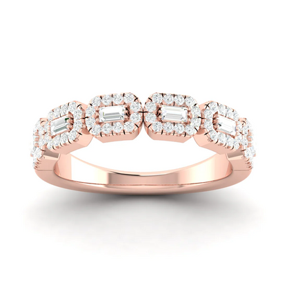 0.50Ctw Lab Grown Diamond Stackable Wedding Band