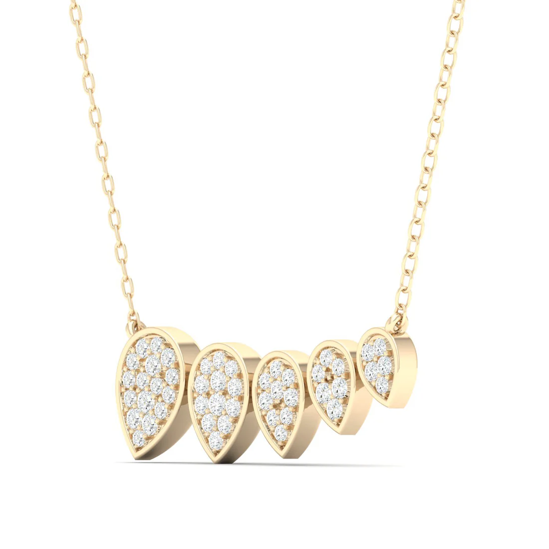 0.20 CTW Lab Grown Diamond Pear Shape Pendant