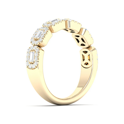 0.50Ctw Lab Grown Diamond Stackable Wedding Band