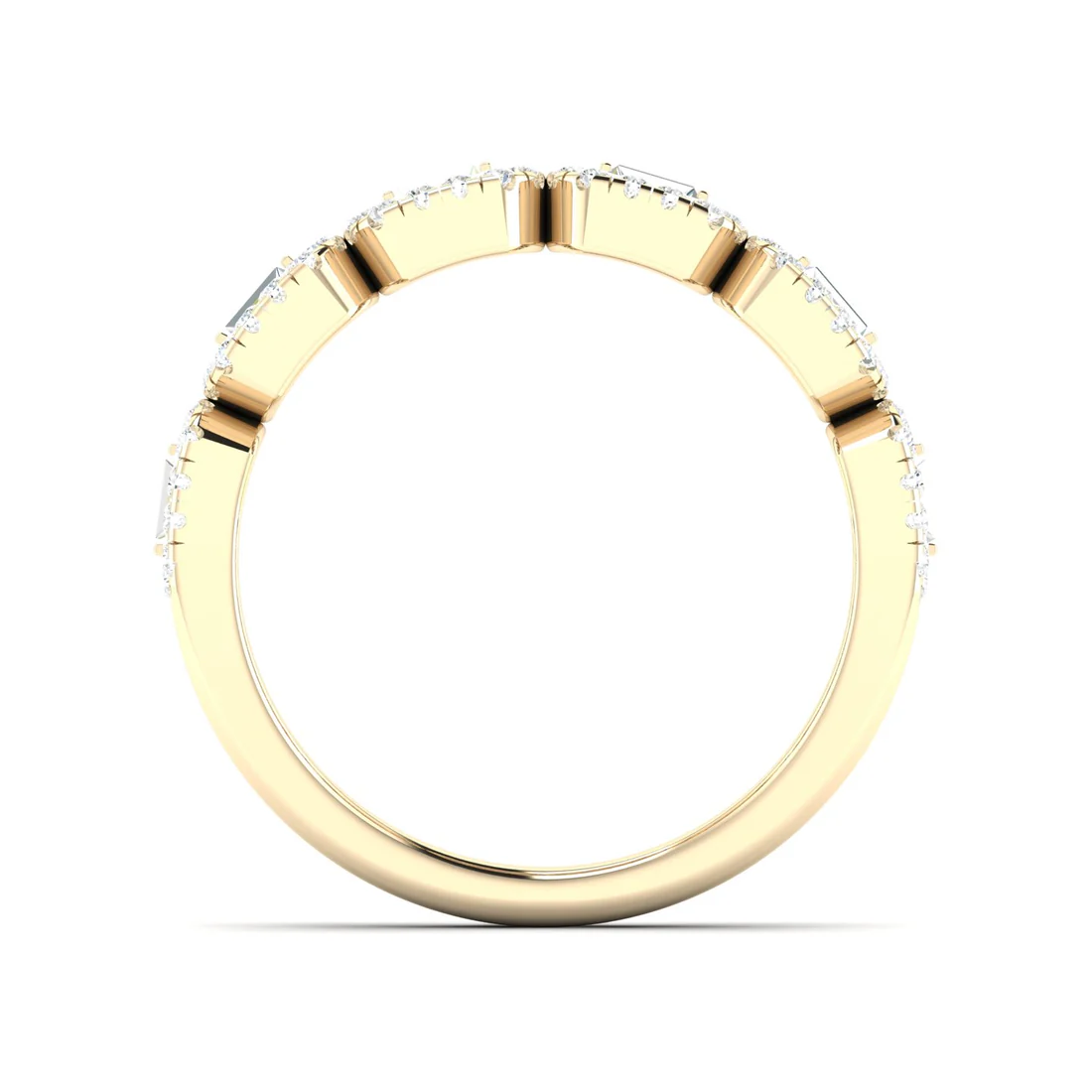 0.50Ctw Lab Grown Diamond Stackable Wedding Band