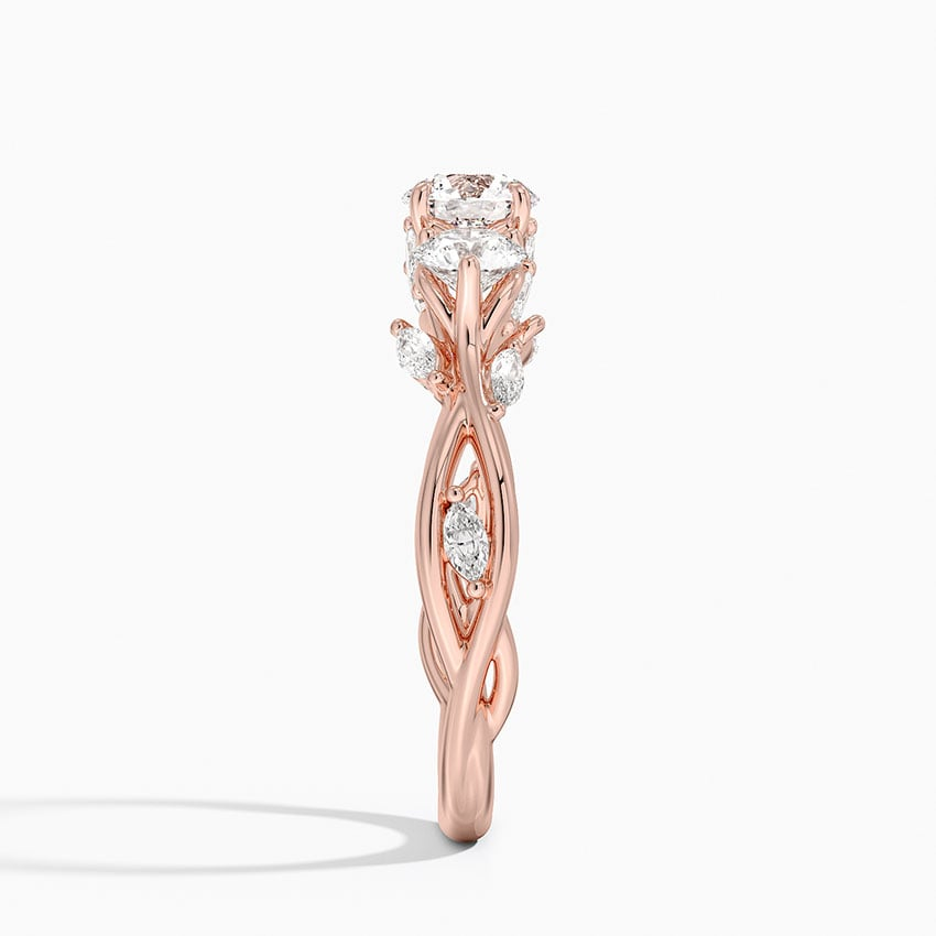 1/2CT Round Lab Grown Diamond Three Stone Ring