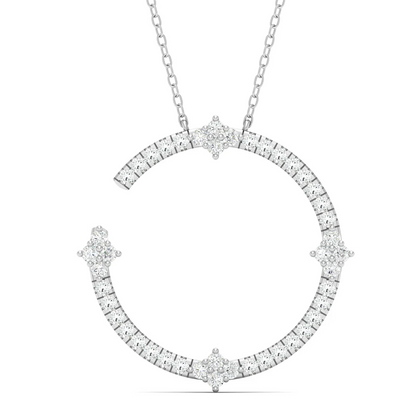 0.50 CTW Lab Grown Diamond Open Round Pendant
