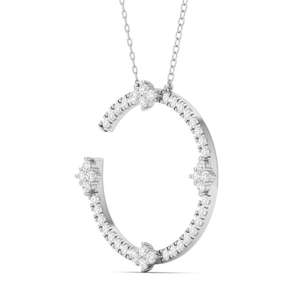 0.50 CTW Lab Grown Diamond Open Round Pendant
