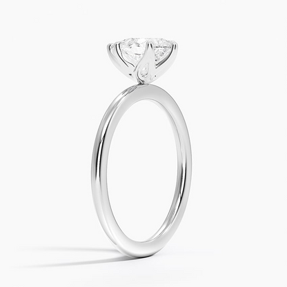 1CT Pear Lab Grown diamond Solitaire Ring