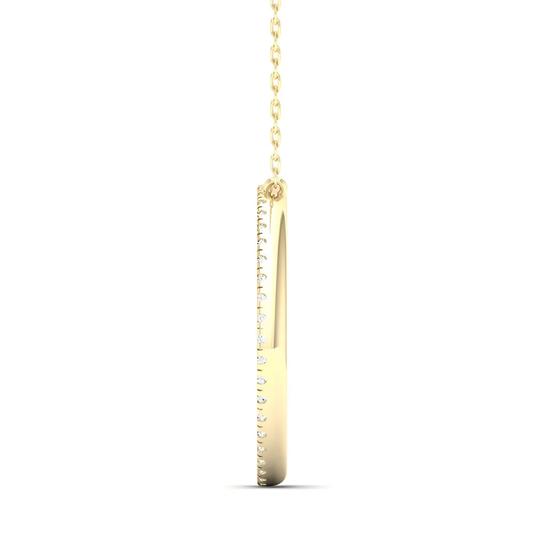 0.50 CTW Lab Grown Diamond Double Row Pendant