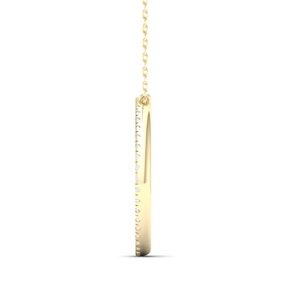 0.50 CTW Lab Grown Diamond Double Row Pendant