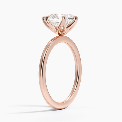 1CT Pear Lab Grown diamond Solitaire Ring