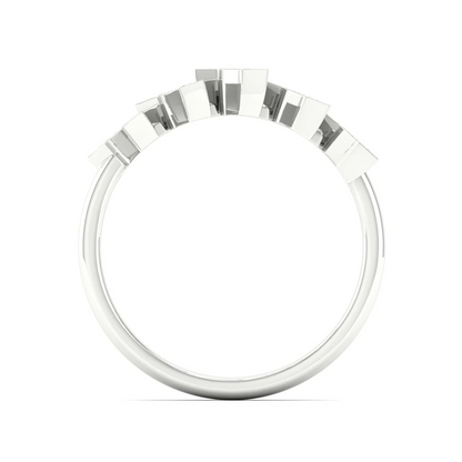 0.10Ctw Lab Grown Diamond Star Wedding Band