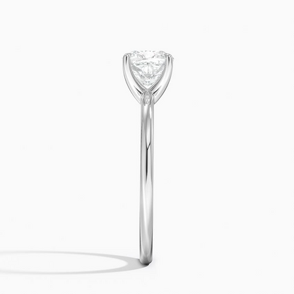 1 1/4 Cushion Lab Grown Diamond Solitaire Ring
