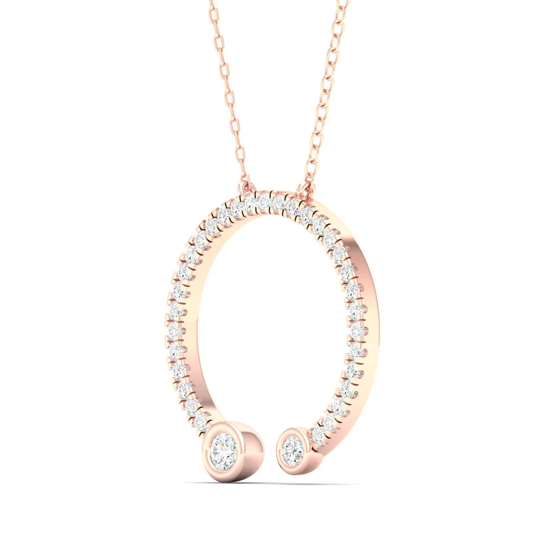 0.30 CTW Round Cut Lab Grown Diamond Pendant