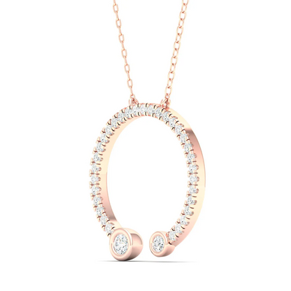 0.30 CTW Round Cut Lab Grown Diamond Pendant