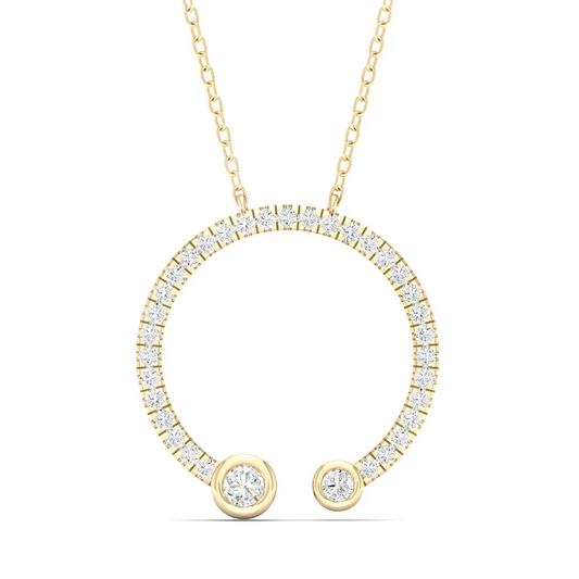 0.30 CTW Round Cut Lab Grown Diamond Pendant