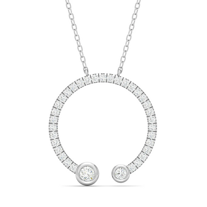 0.30 CTW Round Cut Lab Grown Diamond Pendant