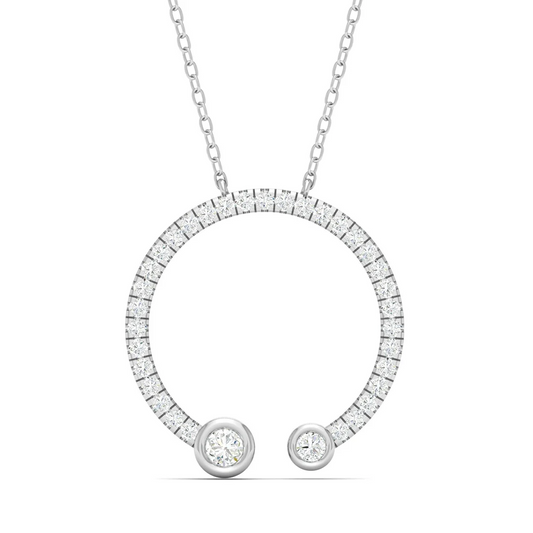 0.30 CTW Round Cut Lab Grown Diamond Pendant