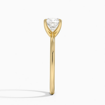 1 1/4 Cushion Lab Grown Diamond Solitaire Ring