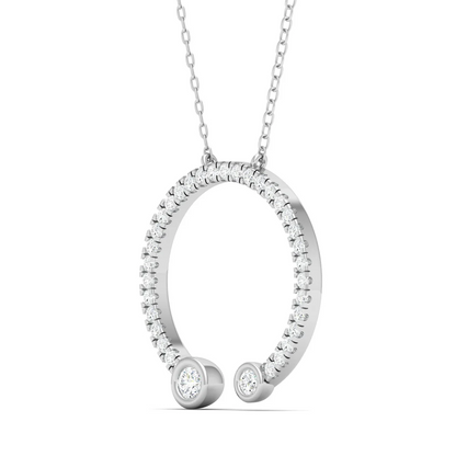 0.30 CTW Round Cut Lab Grown Diamond Pendant