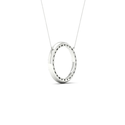 0.50 CTW Lab Grown Diamond Circle Pendant