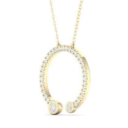 0.30 CTW Round Cut Lab Grown Diamond Pendant