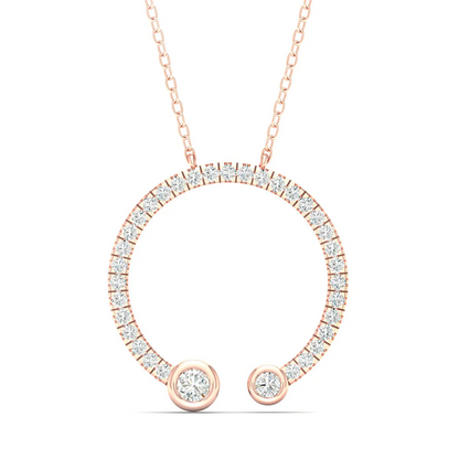0.30 CTW Round Cut Lab Grown Diamond Pendant
