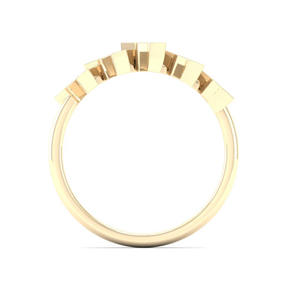 0.10Ctw Lab Grown Diamond Star Wedding Band