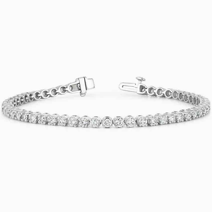 4CTW 7 inch Lab Grown Diamond Tennis Bracelet in Gold