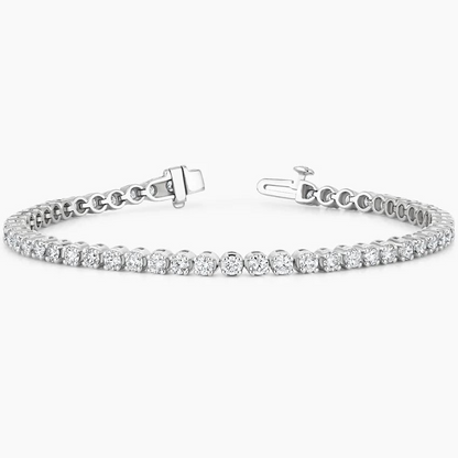 4CTW 7 inch Lab Grown Diamond Tennis Bracelet in Gold