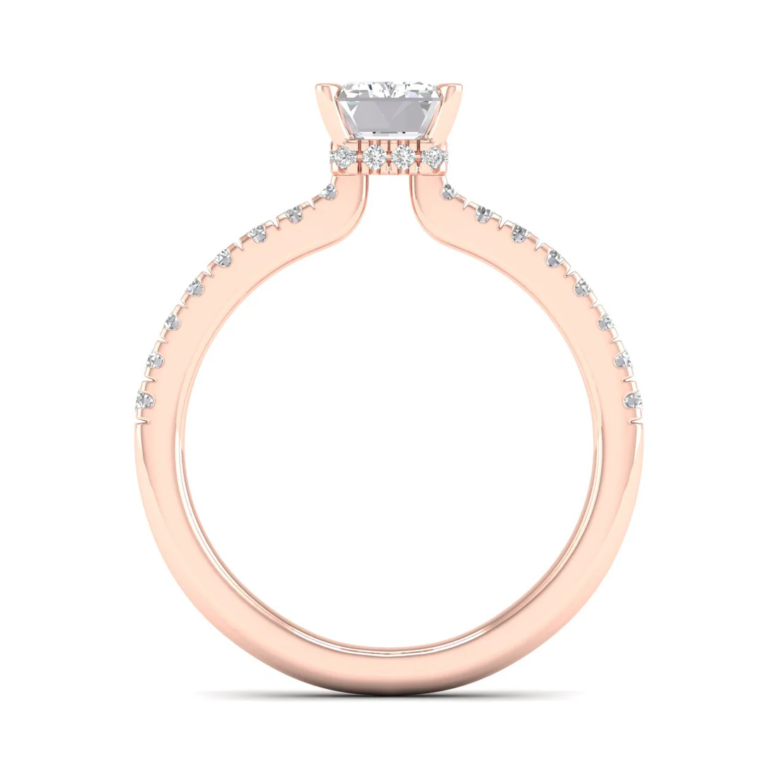 1 CTW Radiant Cut Lab Grown Diamond Engagement Ring